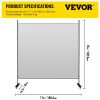 VEVOR Office Partition Room Divider Wall w/Thicker Non-See-Through Fabric Office Divider Steel Base Portable Office Walls Divider Cream Room Partition