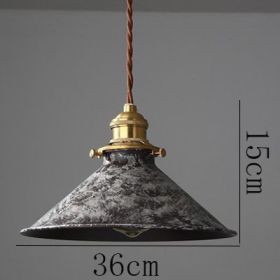 Cafe Simple Living Room Pendant Lamp (Option: Grey A 36x15cm)