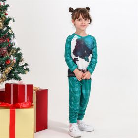 Family Baby Boys Girls Ladies Men Christmas Dinosaur Pajama Set (Option: Green-6to7T-Child)