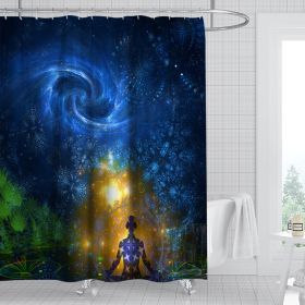 Digital Print-free Bathroom Curtain (Option: YLHTYY19-90gsm finished product 400g)