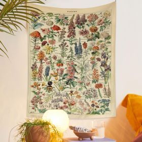 European Retro Mushroom Hanging Cloth Plant Homestay Tapestry (Option: I-200X150CMStar light)