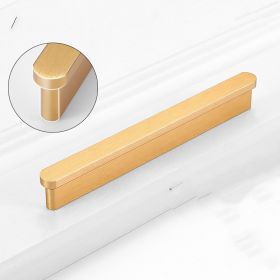 Gold Wardrobe Door Handle Lengthened Aluminum Alloy Cabinet Drawer Cabinet Door Handle (Option: L5319 Brushed Gold128)