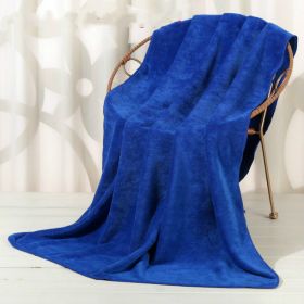 Large Cotton Absorbent Quick Drying Lint Resistant Towel (Option: Blue-120x200cm)