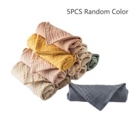 5PCs Baby Facial Cleansing Beauty Towel (Option: 5pcsrandomcolor)