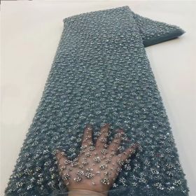 Bubble Beads Tube Embroidery Gown Beads Sequin Sequined Fabric (Option: 8Style-Color-4 Yards)